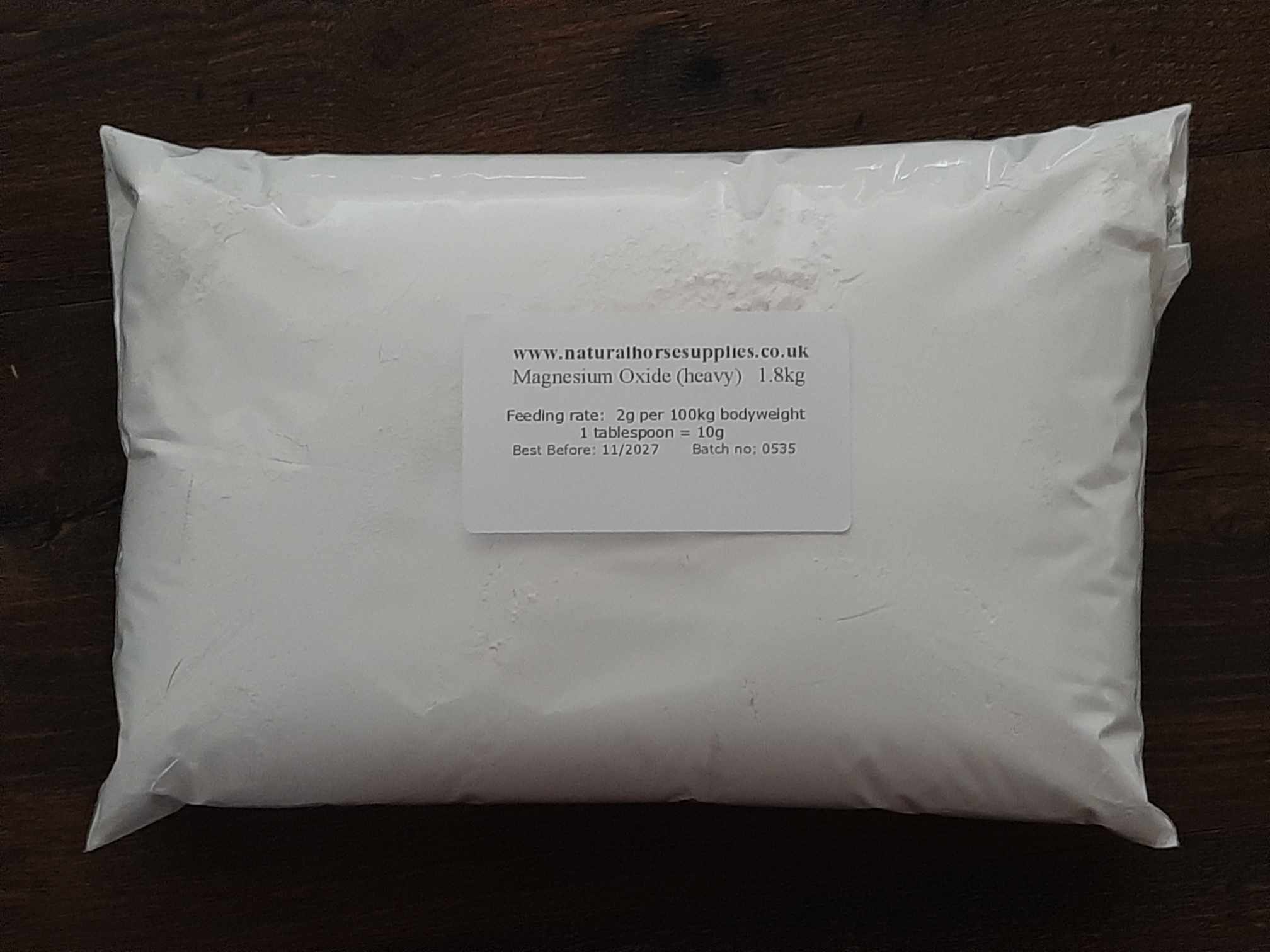1.8kg Magnesium Oxide (heavy) Mag Ox 